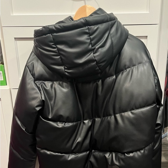 Zara Leather Puffer Jacket, almost brand new- wore only once. - Picture 4 of 4